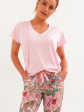 piżama 262 - kolor jasny różowy/peonie