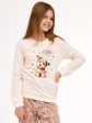 piżama girl young 592/193 sweet dog - kolor beżowy