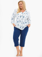 Piżama Cornette 162/446 2 3/4 3XL-5XL Damska Rozpinana