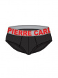 Slipy Pierre Cardin PCM 166 Uomo M-2XL - kolor nero-grigio/rosso