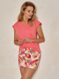 Piżama Tessa 3115 - kolor malinowy, krótki rękaw