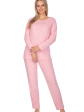 piżama damska frotte 643 - kolor różowy