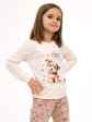 piżama cornette kids girl 594/193 sweet dog 86-128 - kolor ecri