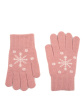 Rękawiczki ART OF Polo 23367 Snow Dziecięce - kolor pink