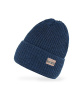 Czapka AJS 50-269 Chłopięca - kolor jeans melanż ciemny