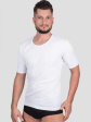 Podkoszulek Męski Biały 0716 - kolor biały, krótki rękaw