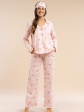 piżama belle reverie mk 39 rose devotion s-l rozpinana - kolor różyczki