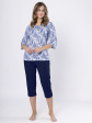 Piżama Leveza 1661 Ewlin 3/4 M-2XL