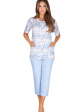 piżama damska 634a - kolor niebieski