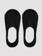 stopki niskie lureks sn014 - kolor czarny/złoty lureks