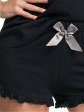 Piżama Damska 563 - kolor czarny, krótki rękaw