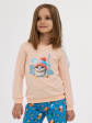 piżama cornette kids girl 977/188 paris 86-128 - kolor brzoskwiniowy