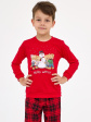 Piżama Cornette Kids BOY 593/171 86-128 - kolor czerwony