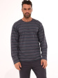 Piżama Męska Various 138/57 R.3XL-5XL - kolor granatowy, długi rękaw