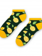 Stopki Damskie Socks 114 - kolor zielony/cytryny 082