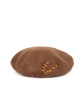 Beret ART OF Polo 21416 Listopadowy - kolor light brown, czapki i kapelusze