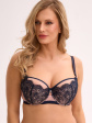 stanik półusztywniany semi-soft aina bso 1273 granatowo-rÓŻowy