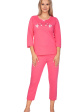 piżama damska 649 3/4 - kolor różowy
