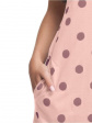 damska bawełniana koszula nocna w kropki luna 296 kr - kolor jasny różowy