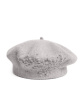 czapka beret art of polo 26392 rasso - kolor szary jasny