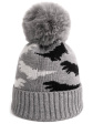 czapka art of polo23359 cozy dino - kolor szary