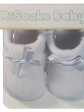skarpety niemowlęce do chrztu - kolor biały/biała