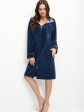 Szlafrok Luna 389 M-2XL Z24 Damski - kolor indygo
