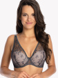 Biustonosz PUSH-UP Bralette Gaia BS 1032 Jenny - kolor grafitowy