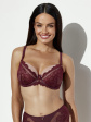 Biustonosz miękki Soft Plunge AVA 2276 Merlot Maxi - kolor merlot, miękkie