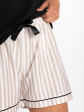 piżama venus - kolor czarny/beżowy