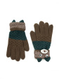 rękawiczki art of polo 23334 teddy - kolor brown