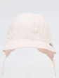 czapka dziewczęca clu-102 - kolor łososiowy