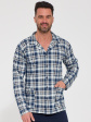 Piżama Cornette 114/85 3XL-5XL Rozpinana - kolor granatowy, rozpinane