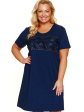 nap koszulka nocna plus size z wiskozy