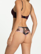 Figi Julimex Velvet Bloom Tanga Brasil S-XL - kolor bakłażanowy, brazyliany