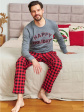 Nap Męska Piżama Happy Holidays, piżamy