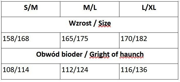 Tabela rozmiarów Attractive